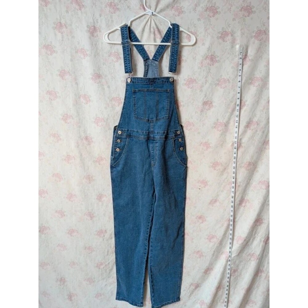 Women's S Classic Blue Denim Stretch Bib Overalls A256